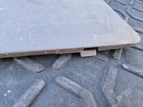 1996-1997 FZJ80 Lexus LX450 RIGHT REAR CARGO PANEL STORAGE BOX DOOR Brown Oak  - Picture 4 of 8