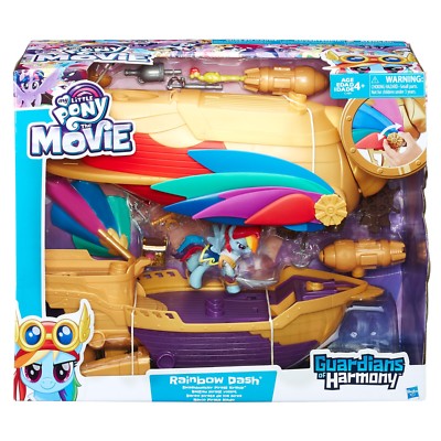 My Little Pony The Movie Rainbow Dash Swashbuckler Pirate Airship New!