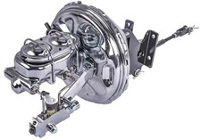 11 All Chrome Power Brake Booster Conversion 1967-1972 Chevy Truck Disc Drum