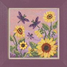 MILL HILL Buttons Beads Kit Counted Cross Stitch SUNFLOWER GARDEN MH14-2221