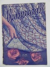 Vintage 1942 Booklet - BEDSPREADS TO KNIT  CROCHET - Patterns Instructions Tips