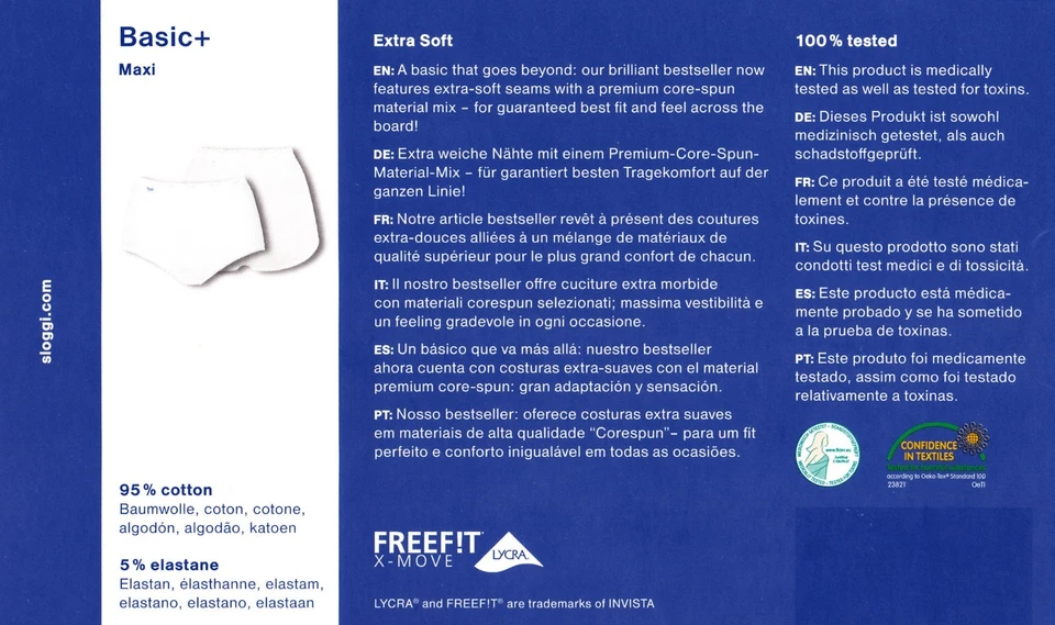 2 Slip Mujer sloggi Maxi Algodón Elástico Básico Premium Comodidad Extra - Imagen 2 de 2