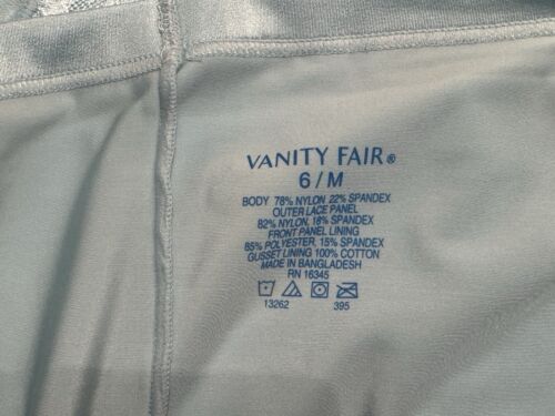 NWT Vanity Fair Smoothing Comfort Lace Brief Panties 13262 Sz 6 M 3 Pairs - Picture 5 of 5