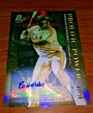 2019 Bowman Platinum Ronaldo Hernandez Auto 2/10 Prolific Power Rays Baseball
