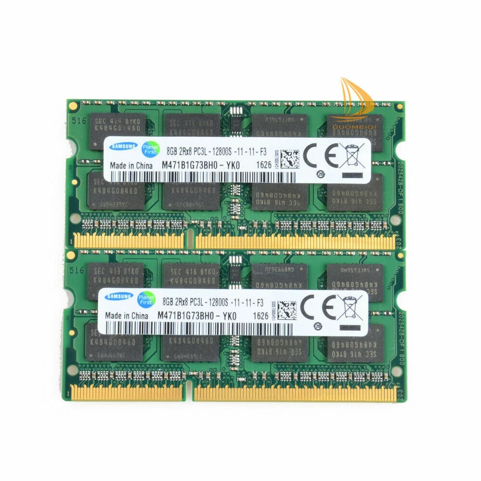 Samsung DDR3L 1600MHZ 16GB 2x8GB 2RX8 PC3L-12800S 1.35V SODIMM RAM Laptop Memory - Image 3 of 4