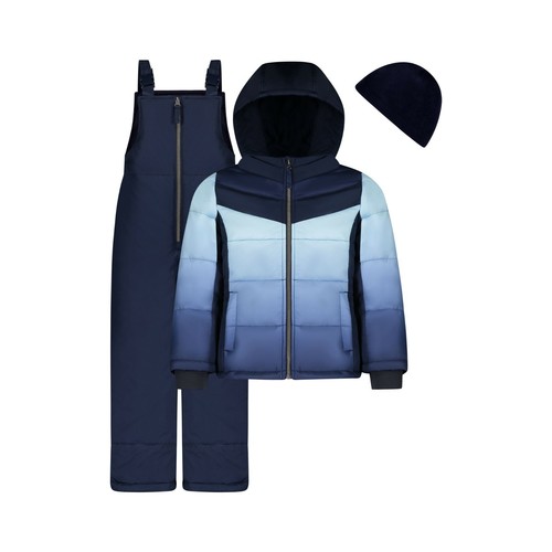 Weather Tamer Mädchen 3-teiliges ombre Dip Dye Latz Schneeanzug und Schneehose Set Neu mit Etikett - Bild 4 von 23
