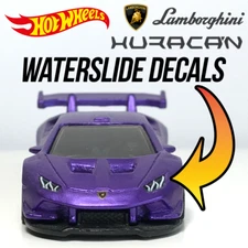 1/64 LAMBORGHINI HURACAN LB / SUPER TROFEO Custom WaterSlide Decals for Hot