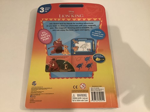 DISNEY THE LION KING MAGNETIC DRAWING KIT WITH 22 PAGE STORYBOOK -NEW & SEALED- - Picture 3 of 4