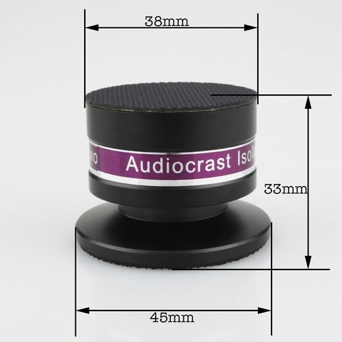 4pcs HiFi Audio Speaker Subwoofer Amp Turntable Isolation Feet Spikes Base Pad - Afbeelding 7 van 10