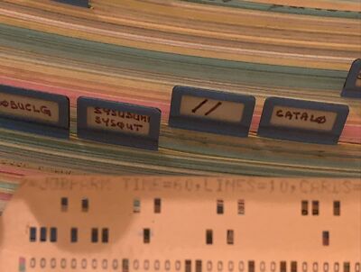 Lot De Cartes Perforées Informatique Anciennes – Époque Cobol / Fortran