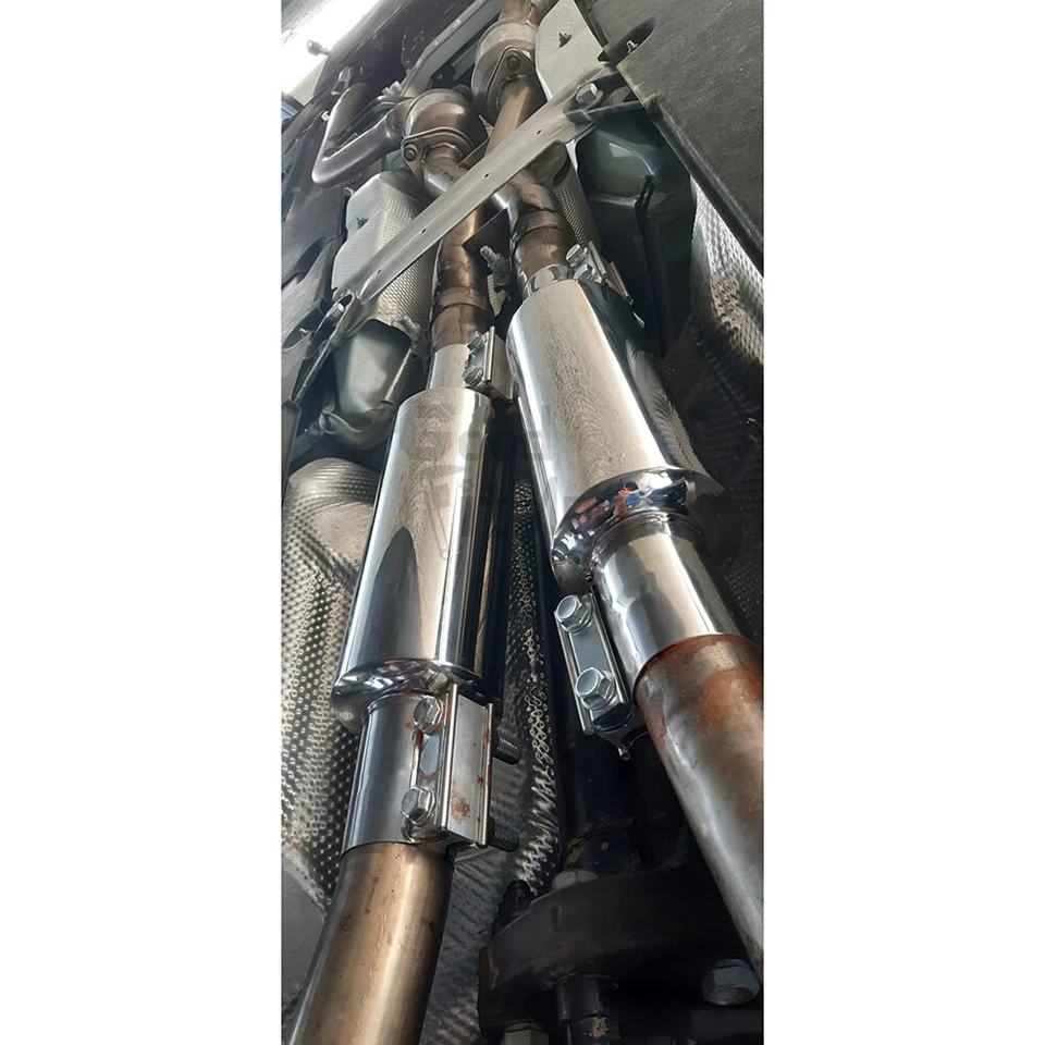 For Mazda 2 3 6 CX-5 MX-5 Miata 2.5" Stainless Steel Exhaust Resonator Muffler Foto 4 de 4