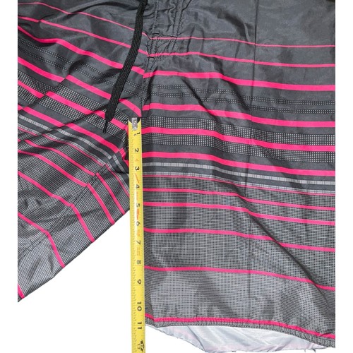 No Fear Swim Trunks Large Black And Gray With Pink Stripes Shorts - Picture 13 of 14
