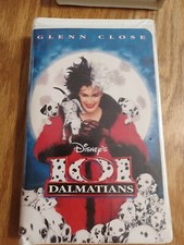 101 Dalmatians VHS Movie Walt Disney Home Video Clam Shell Glenn Close 1996
