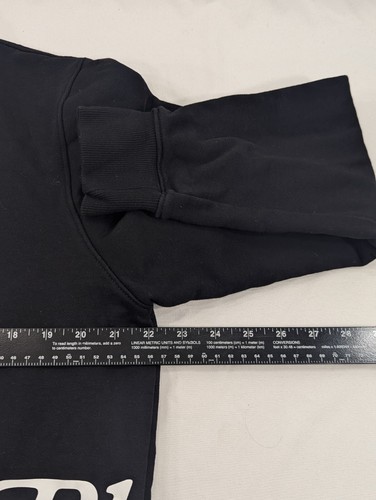 Black Pyramid Color Black Heavy Crew Neck Sweatshirt Peace Sign Vibe XL - Picture 8 of 9