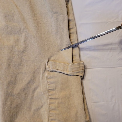 Arizona Jeans Co Boys Khaki Elastic Waist Cargo Pants Size 7 - Picture 3 of 12