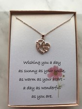 Mom Silver Plated Pendant Necklace With Poem