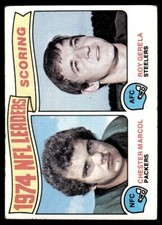 1975 TOPPS 1974 SCORING LEADERS - CHESTER MARCOL/ROY GERELA GREEN BAY