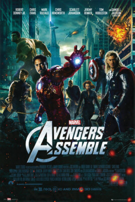 Avengers Assemble Marvel Super Heroes 24x36 Poster Fantasy GD | eBay