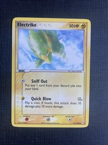 Pokémon TCG Electrike EX Crystal Guardians 52/100 Regular Common NM
