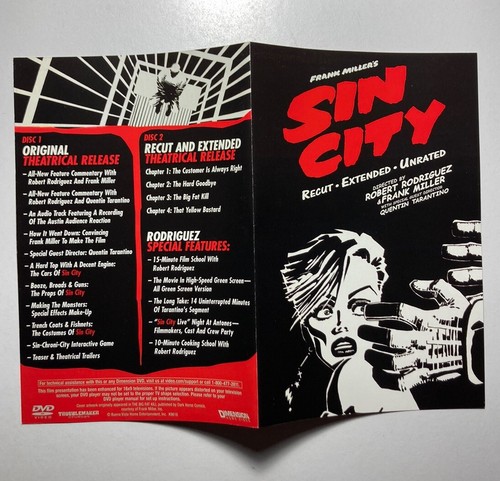 “SIN CITY” DVD, 2011, 2-Disc Set, Recut Extended Unrated, 208 pg. graphic novel - Picture 11 of 24
