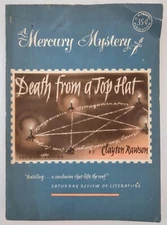 DEATH FROM A TOP HAT-CLAYTON RAWSON-1938 MERCURY MYSTERY PAPERBACK-GREAT MERLINI