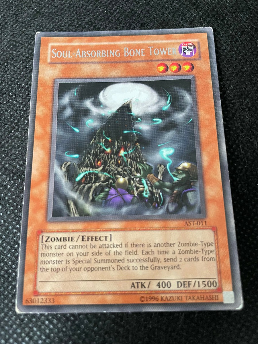Soul-Absorbing Bone Tower - AST-011 - Rare - Unlimited Ed. - Damaged