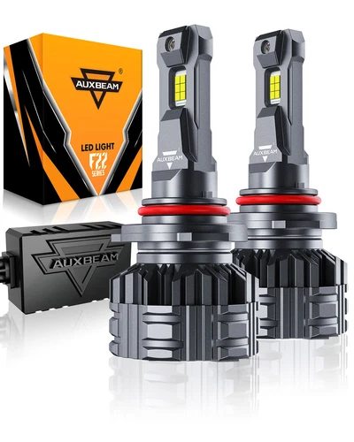 2x AUXBEAM F22 9005 HB3 LED Bulbs Headlight High Beam Super Bright 90W 24000LM