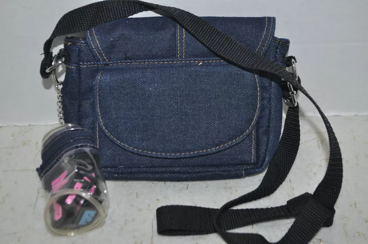 blue denim crossbody bag