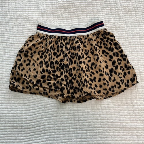 leopard circle skirt