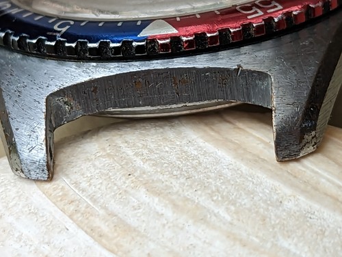 Vintage Endura 5 ATM Day-Date Diver Watch w/Signed Crown,Pepsi Bezel FOR PARTS - Picture 14 of 21