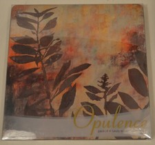 CREATIVE TOPS NATURES SHADOW DESIGN SET OF 4 FELT BACKED LUXURY PLACEMATS