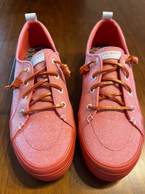 Sperry Women s Crest Vibe Pink Platform Sneakers 42.5 EUR, 11 US