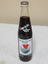 Vintage Third Annual Kentucky Heartland Festival Coke Bottle 10 Oz 1984 Unopened