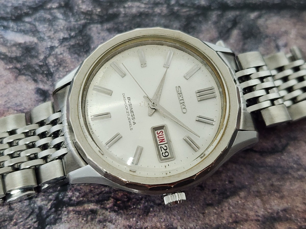SEIKO セイコー 8346-9010 オートマチック 1379 Rare Vintage Seiko Business-A 8346-9010 Vintage Day Date 27