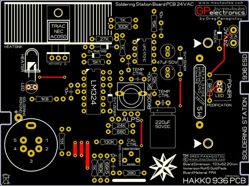 Hakko 936 Original Soldering Station PCB by moutoulos ™ - Picture 10 of 11