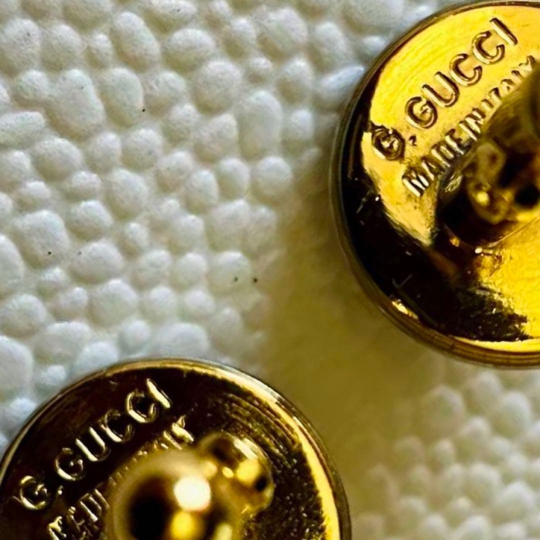 Gucci Old Interlocking Cufflinks Gold Silver GG L… - image 9
