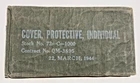 Vintage Military INDIVIDUAL PROTECTIVE COVER WW2 1944 Dated Field Gear