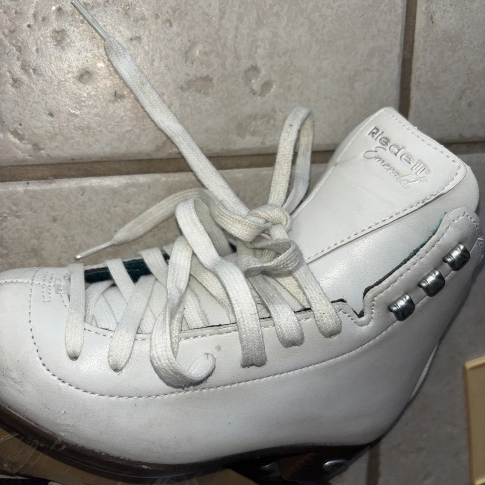 Talla 3 - Patines artísticos Riedell Youth White Ice Foto 4 de 4