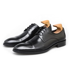 British Real Leather Cowhide Formal Dress Casual Business Wedding Mens Shoes Hot
