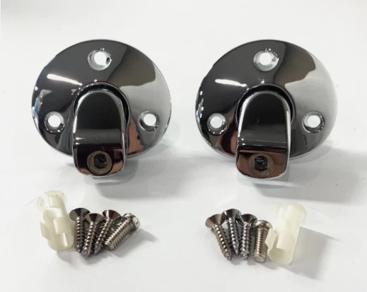 1965-1973 Chevrolet Chevy II Nova Chrome Sun Visor Support Brackets - Pair Foto 2 de 4