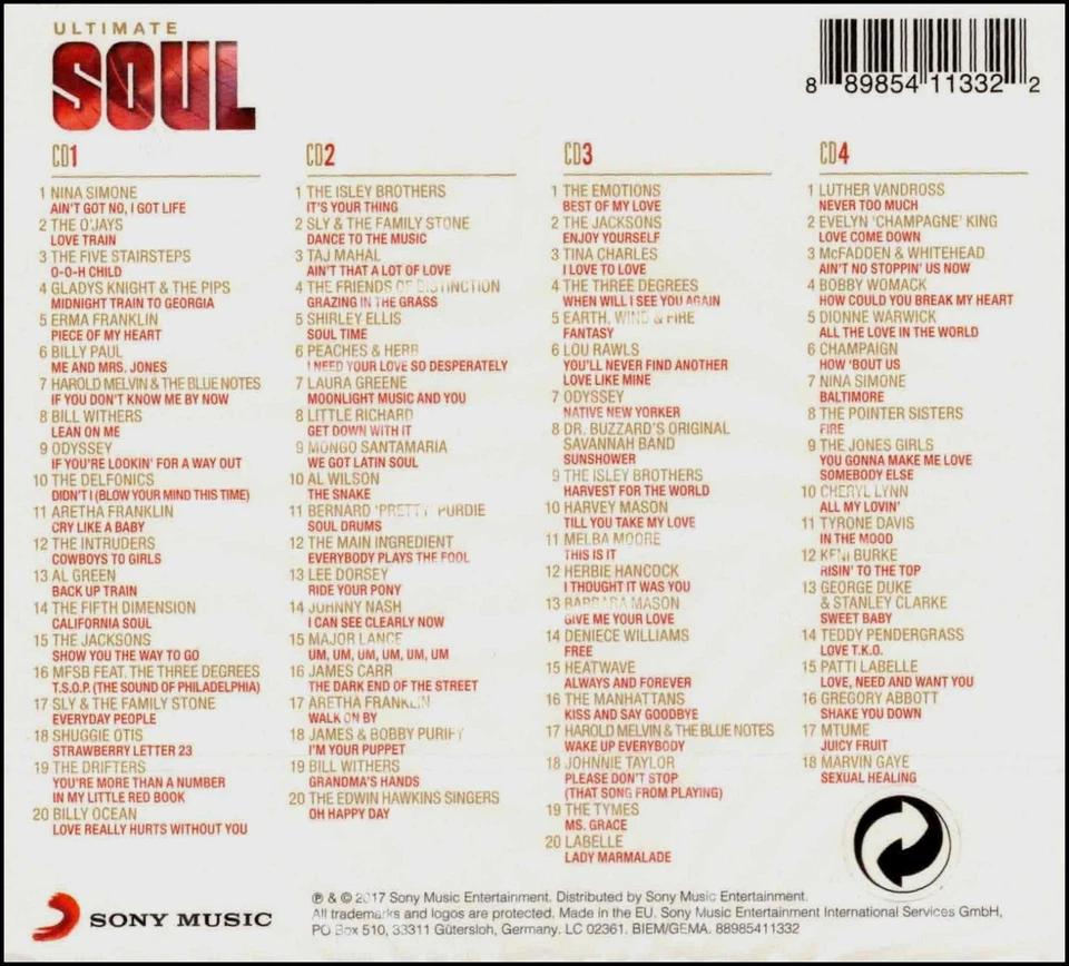 78 Great Classic SOUL & MOTOWN HITS of the 60's, 70's & 80's * New 4-CD Box Set Foto 2 de 2