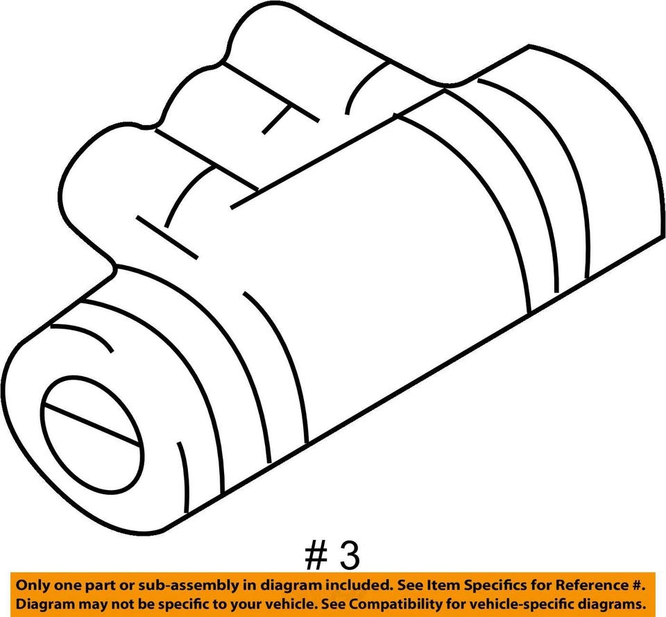 FITS 1999-2004 CHEVROLET TRACKER CYLINDER ASM RR WHEEL RH O 91174800 -  NEW OEM - Image 3 of 3