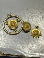 Rare Vintage 10K Gold Filled Bell System Telephone Company Service Award Pin