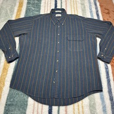 Vtg Sears Roebuck Flannel Shirt Mens XL Tall XLT Single Needle Tailoring Retro