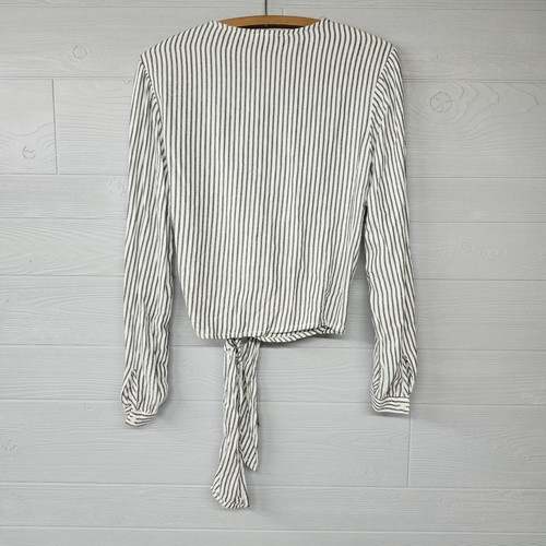 Gap gestreiftes leichtes Oberteil Shirt zum Binden vorne Damengröße XS neu mit Etikett - Bild 2 von 10