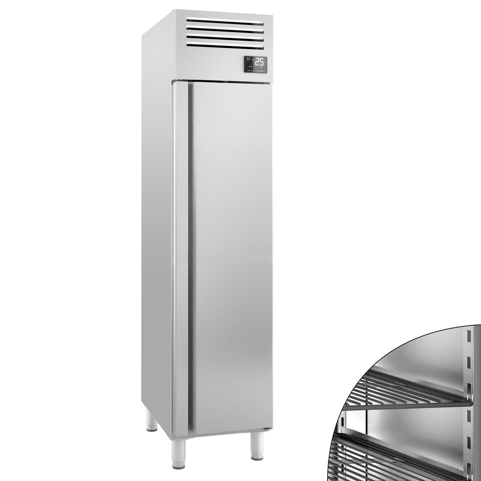 GGM Gastro Kühlschrank Edelstahl Premium PLUS - GN 1/1 - 325 Liter - mit 1 Tür