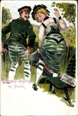 Litho Schrippen-Schulze in Print, Lovers Got on a... - 11223207