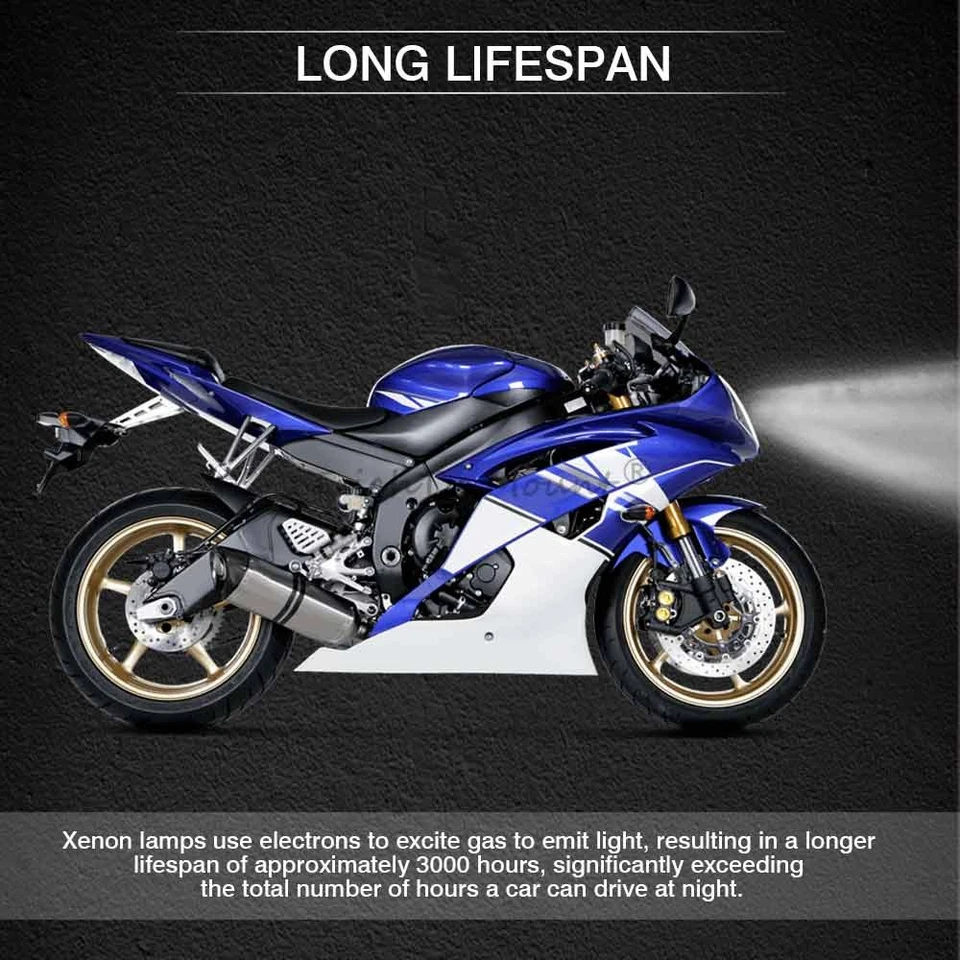 Devil Angel Eye Headlight Assembly Projector Lamp For Yamaha YZF R6 08-15 09 10 - Image 3 of 4