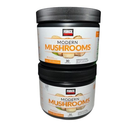 2x Force Factor Modern Mushrooms Vanilla 2.5 oz Herbal Supplement New Sealed