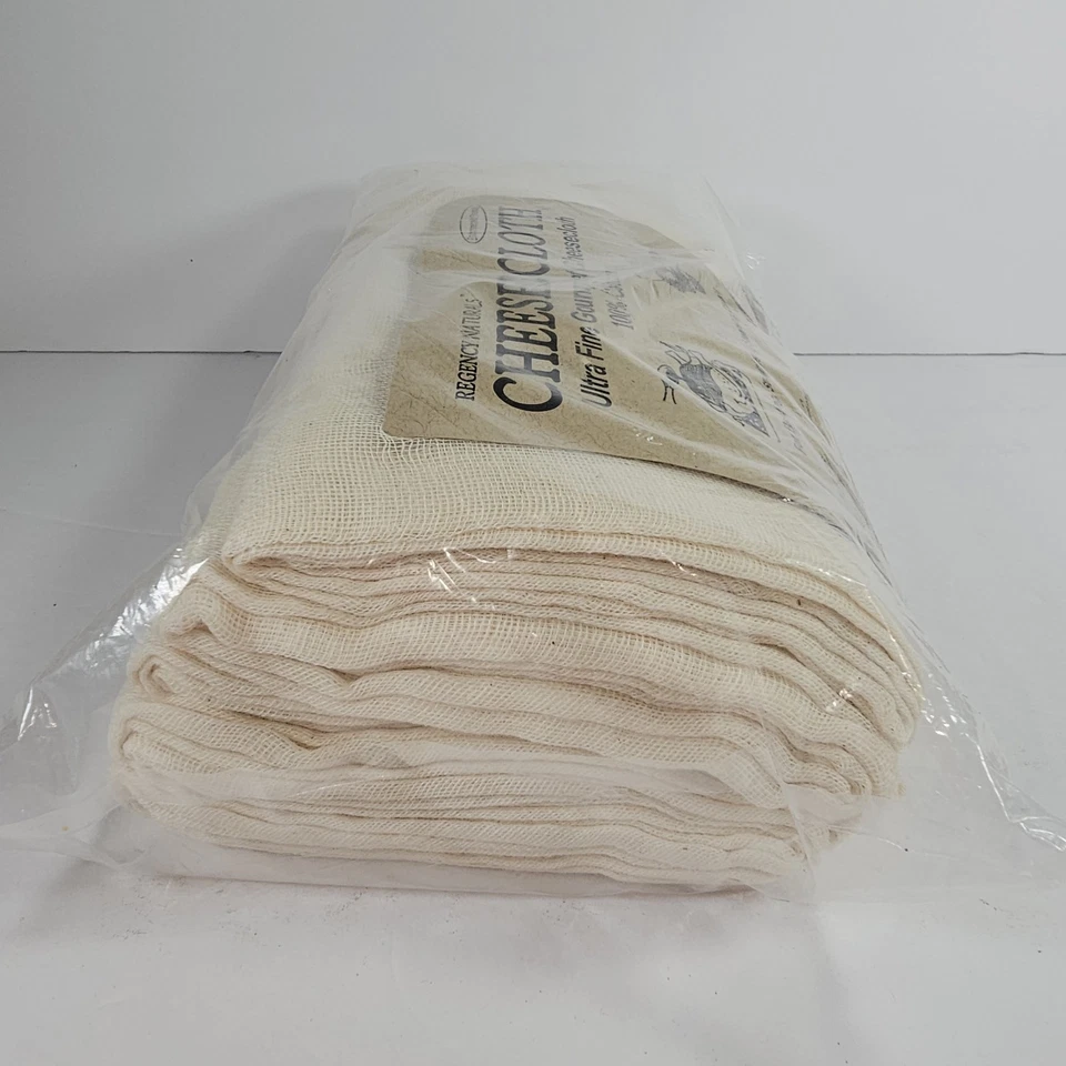 Paquete de 10 paños de queso ultrafinos 100 % algodón Regency Naturals 90 pies cuadrados 36" X 36" Foto 4 de 4